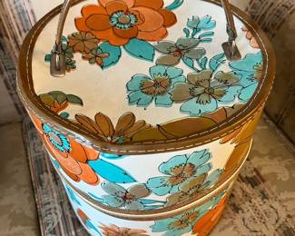 Mid Century Floral Patter 2 Tier Case