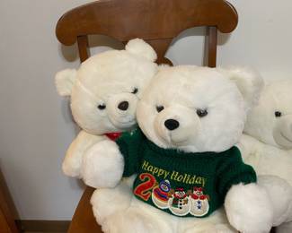 Two Christmas Themed Teddy Bears