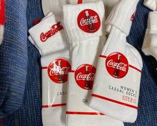 Assortment of Coca Cola Themed Socks
