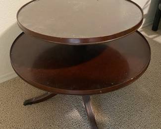 Round Two Tiered Accent Table