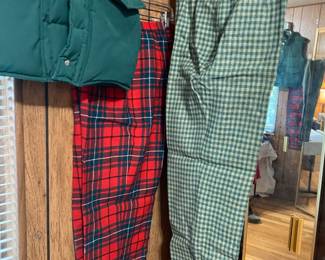 Pendleton Wool Green/Cream Checkered Slacks
