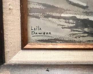 Sea Stack Oil Painting by Leila Dawson