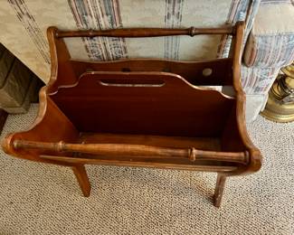 Wood Magazine Rack