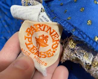 Partner's Please Blue with White Lace Prairie Dress