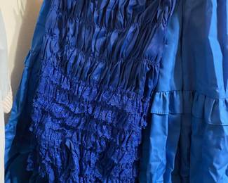 Blue Ruffle Lace Bloomers 