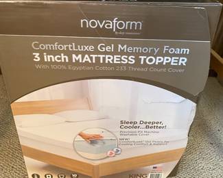 Nova Form 3 Inch Memory Foam Mattress Topper - King Size