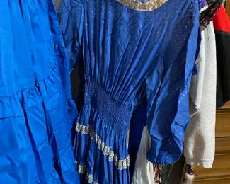 Partner's Please Blue with White Lace Prairie Dress