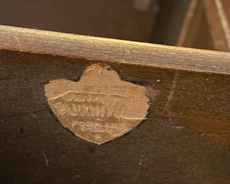 Two Tone Mahogany Tall Boy Chifforobe Dresser