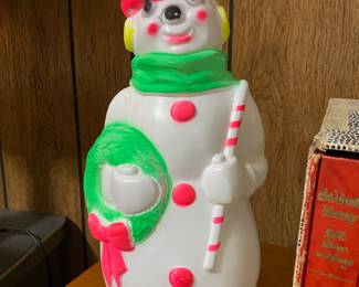 1968 Empire Snowman Light Up Blow Mold 
