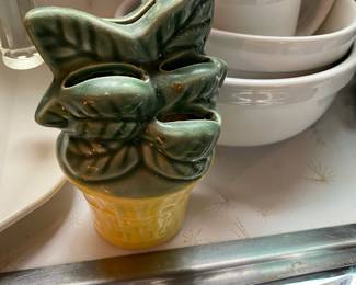 McCoy Ceramic Mini Wall Pocket Measuring Spoon Holder 