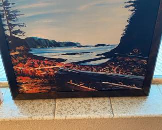 Coastline Oil Painting by B. Jackson