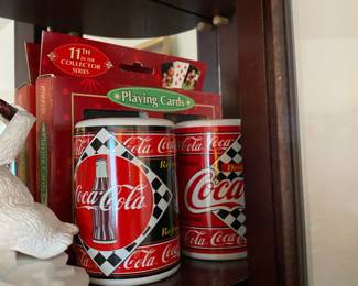 1995 Ceramic Coca Cola Salt and Pepper Shakers