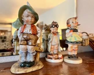 Wagner & Apel Bertram Porcelain Boy Figurine, Hummel "Doll Doctor" Figurine - 127, Hummel "Sister" Figurine - 98/2/0