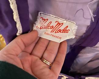 Malco Modes Purple Square Dancing Dress