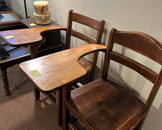 ANTIQUE SCHOOL DESKS
