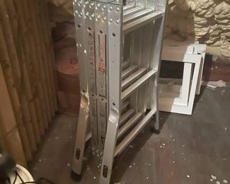 . . . foldable aluminum ladder