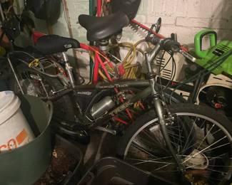 . . . pair of mountain bikes