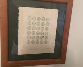 . . . framed quilt piece