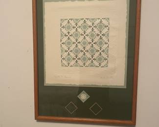 . . . and framed quilt