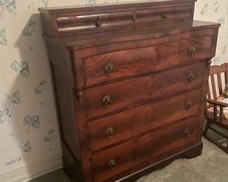 . . . another early antique chest of drawers