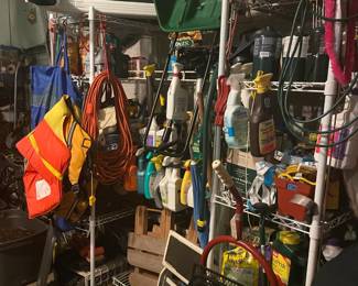 . . . storage racks stuffed with stuff!