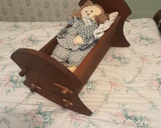 . . . antique doll cradle