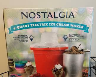 Unopened ice cream maker