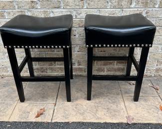 Barstool with leather seat