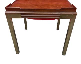 $150 USD     Vintage Drexel Heritage Connoisseur Burl Wood/Brass Leg Side Table JW169-3     This 1970s beauty is solid and heavy.

Dimensions: 26 x 26 x 25"H

Condition: Fair.  Please see photos for surface scratches

Local pick up Gaithersburg, MD.  Contact us for shipper suggestions     https://goodbyhello.com/products/vintage-drexel-heritage-connoisseur-burl-wood-brass-leg-side-table-jw169-3?_pos=8&_sid=aa925a30b&_ss=r