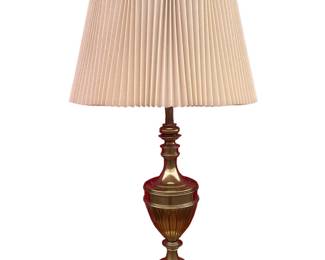 $200 USD     Stiffel Brass Tall Table Lamp w Pleated Shade JW169-6      Dimensions: 7 x 7 x 35"H  Shade=17 x 14"H

Very good condition.

Local pick up Gaithersburg MD.  Contact us for shipper suggestions     https://goodbyhello.com/products/stiffel-brass-tall-table-lamp-w-pleated-shade-jw169-6?_pos=5&_sid=aa925a30b&_ss=r