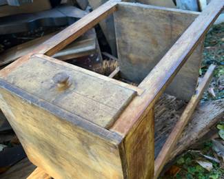 some very restorable pieces in the back yard