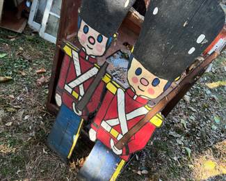 Adorable wooden soldiers