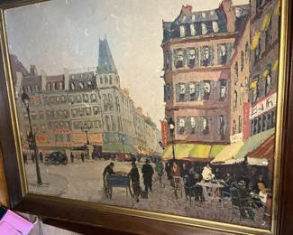 Signed BRISSON.. Marcel Brisson haha print on cardboard