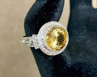 Citrine and diamond 