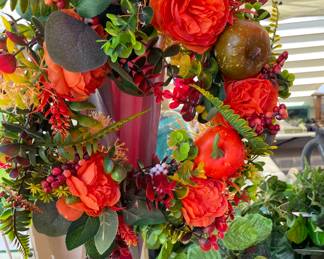 Small Plastic Floral Wreath