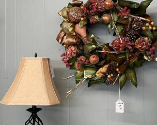Fall Wreath, Floor Lamp