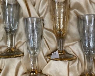 Vintage Lusterware Cordial Wine Glasses
