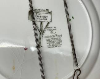 Vintage Decorative Hayfield Johnson Brothers Plate "The Friendly Village"