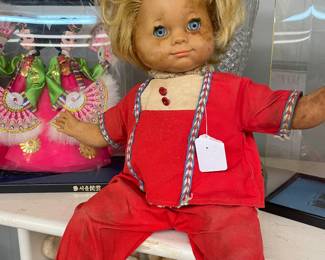 Korean Collectible Encased Dolls, Vintage Doll