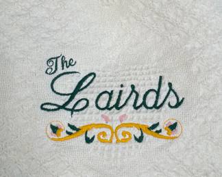 The Laird Family ........ sharing this beautiful blanket .... it isn't for sale just wanted to share it's beauty.