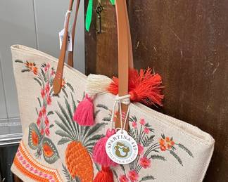 Oversized Hand Embroidered Purse