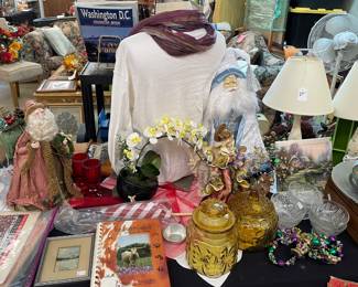 Assorted Women's Clothing, Household Items & Decor