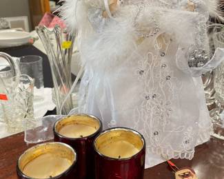 Candle Votives, Christmas Ornaments, Angel Tree Topper