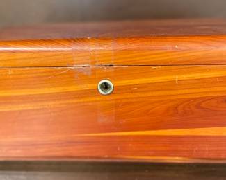 Vintage Lane Cedar Chest Sampler Jewelry Box