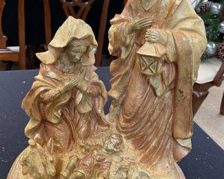 Holy Family Gold Leaf Resin