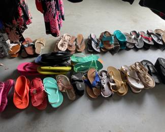 Large selection of women's and men's clothing and shoes