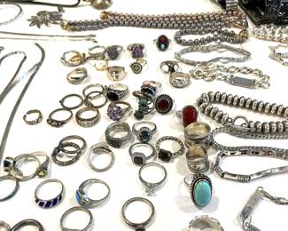 Tons of vintage and contemporary authentic and costume jewelry.