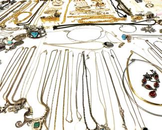 Tons of vintage and contemporary authentic and costume jewelry.