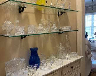 fine glassware and crystal, vases, bowls