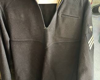 US Navy men's navy blue wool jacket